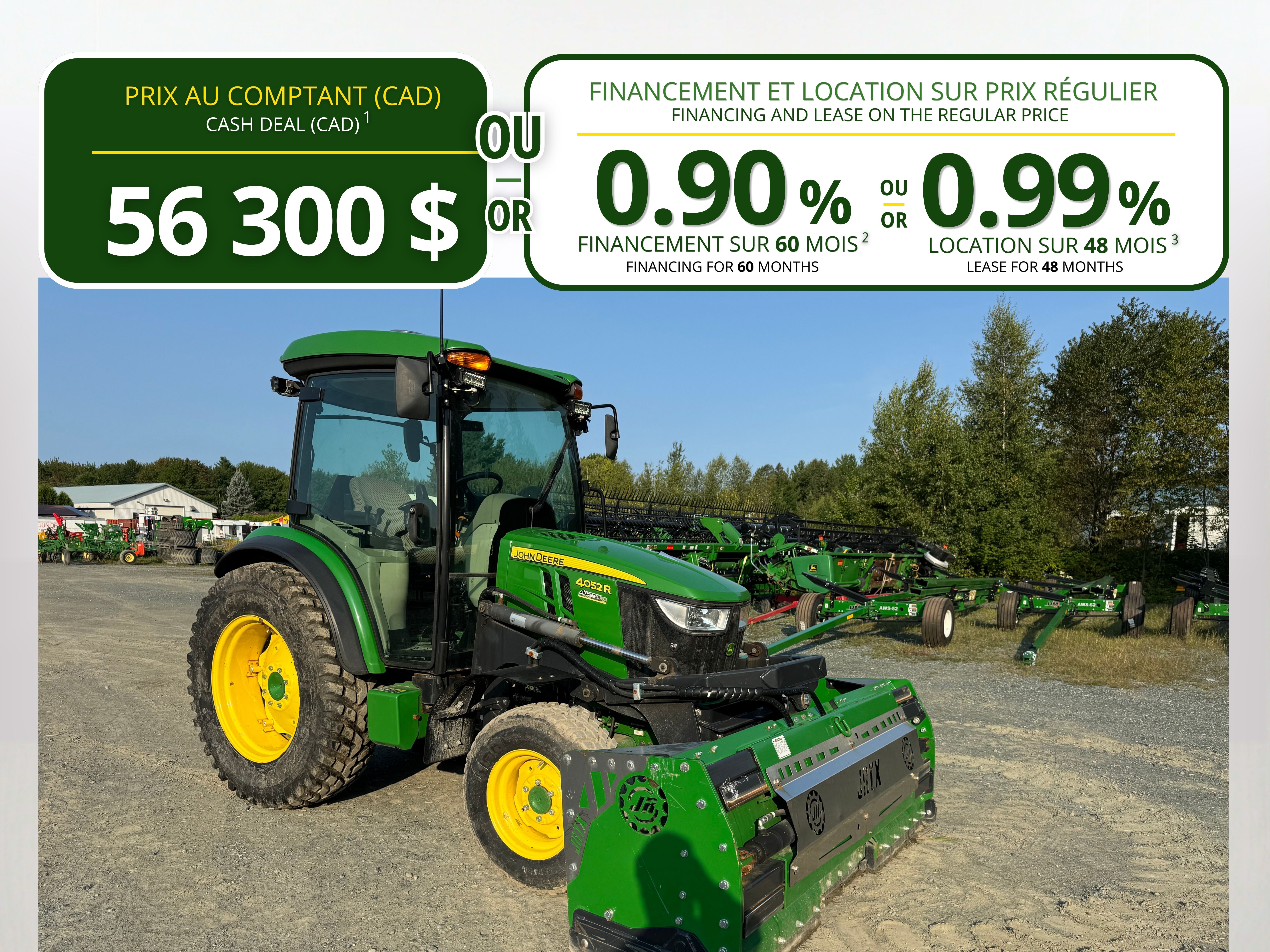 John Deere 4052R NOKIAN JRTX 
