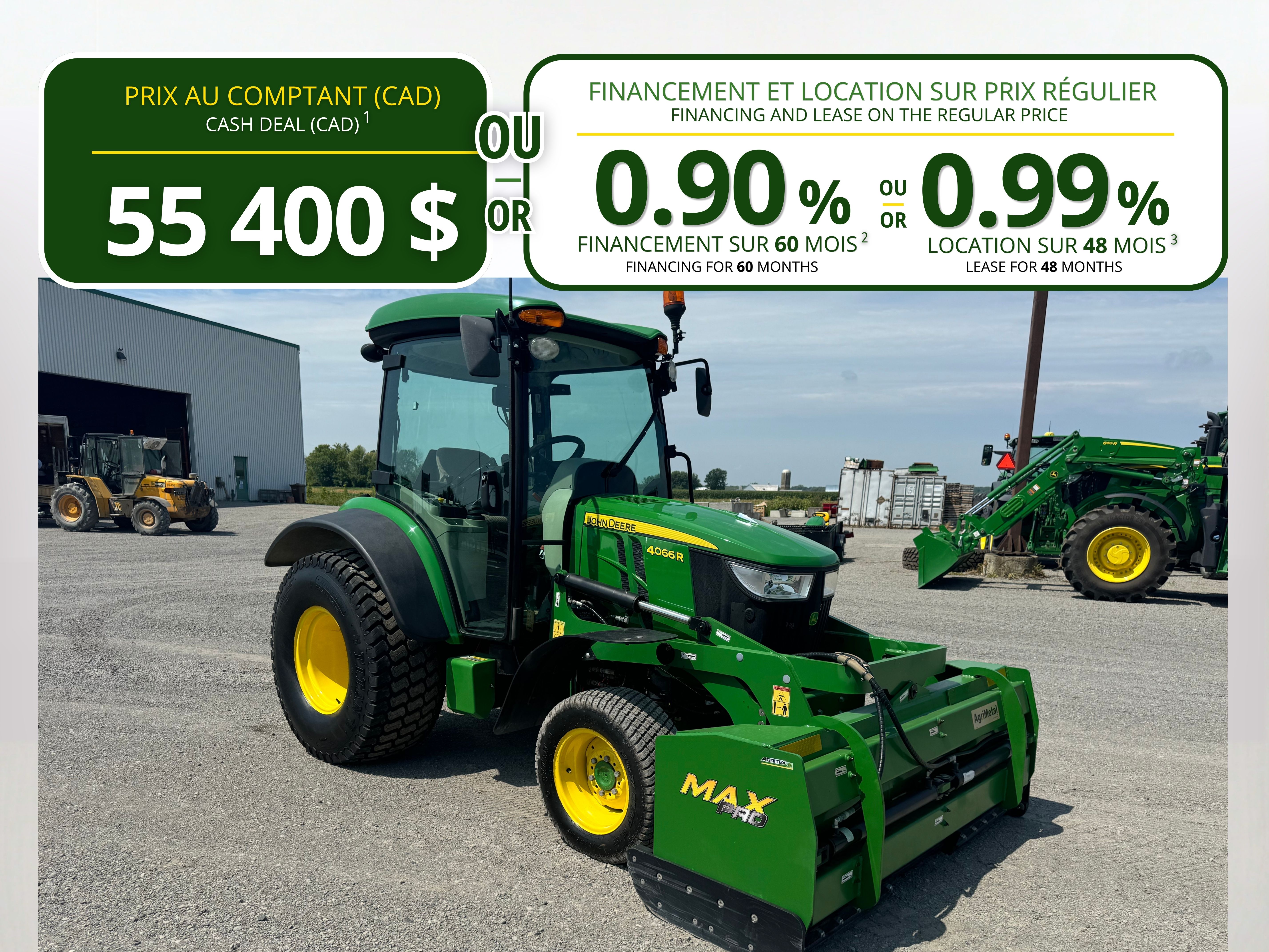 John Deere 4066R TURF GRATTE AUTRE    