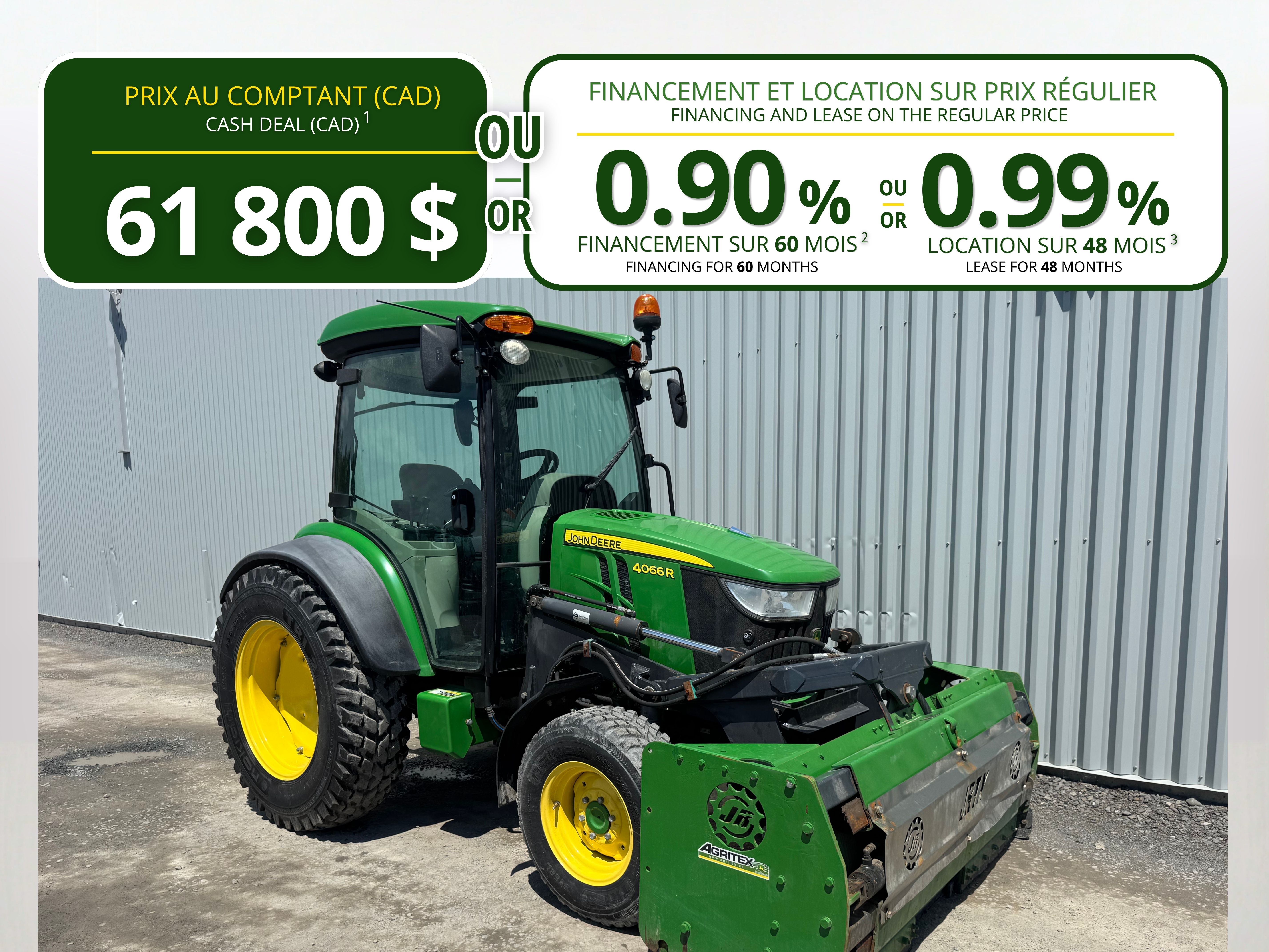 John Deere 4066R NOKIAN JRTX