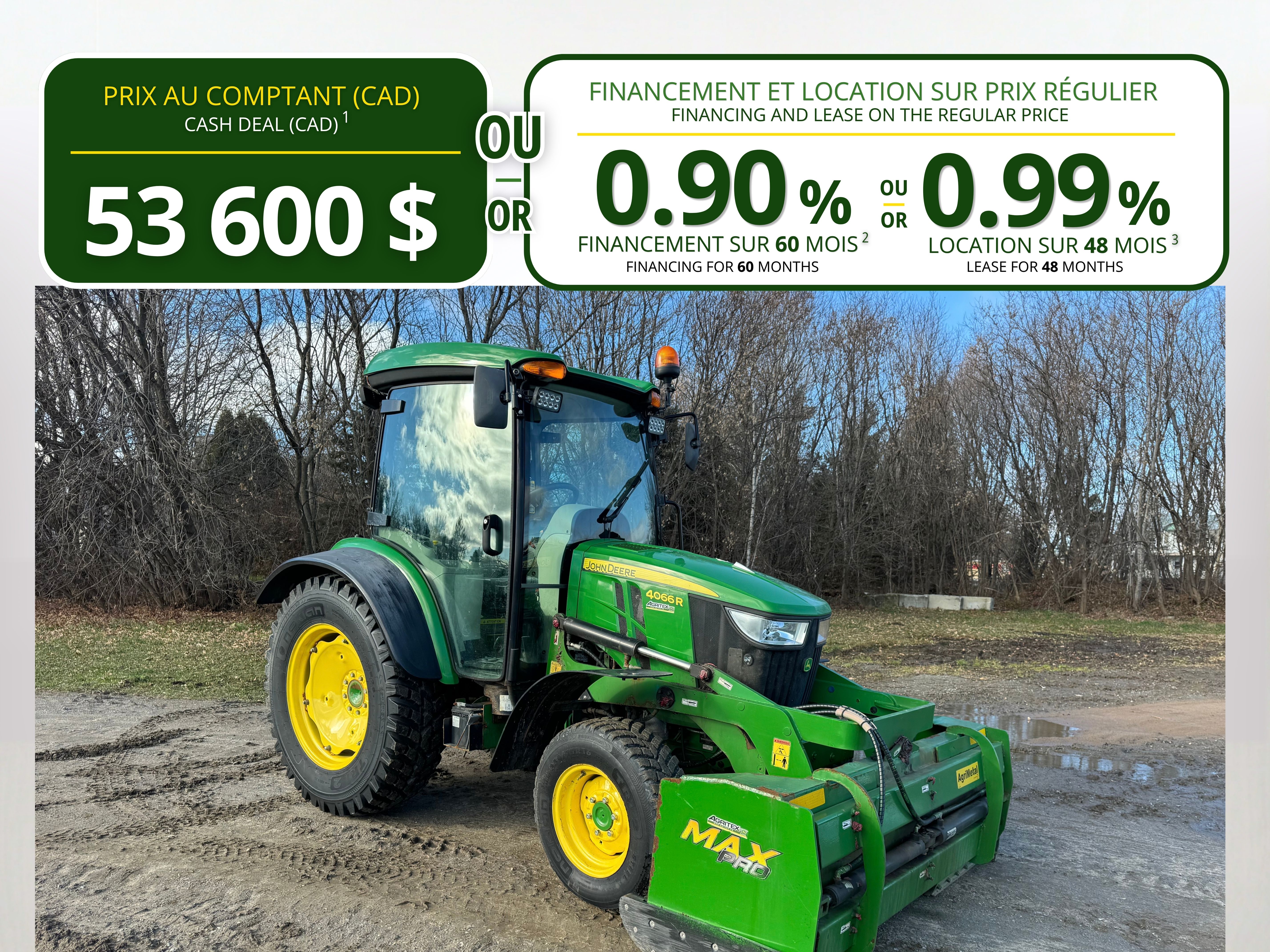 John Deere 4066R NOKIAN GRATTE AUTRE  
