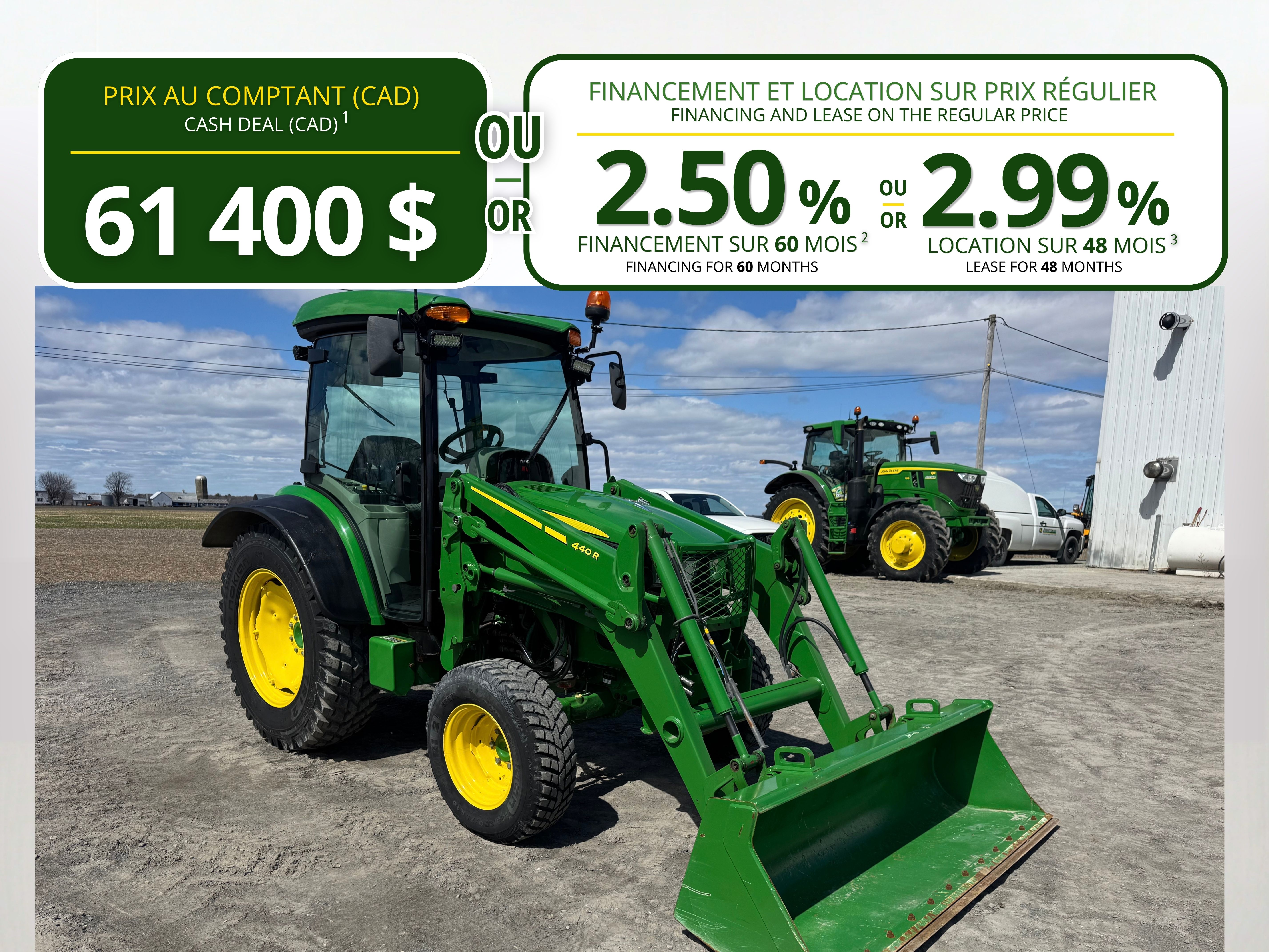 John Deere 4066R NOKIAN LOADER