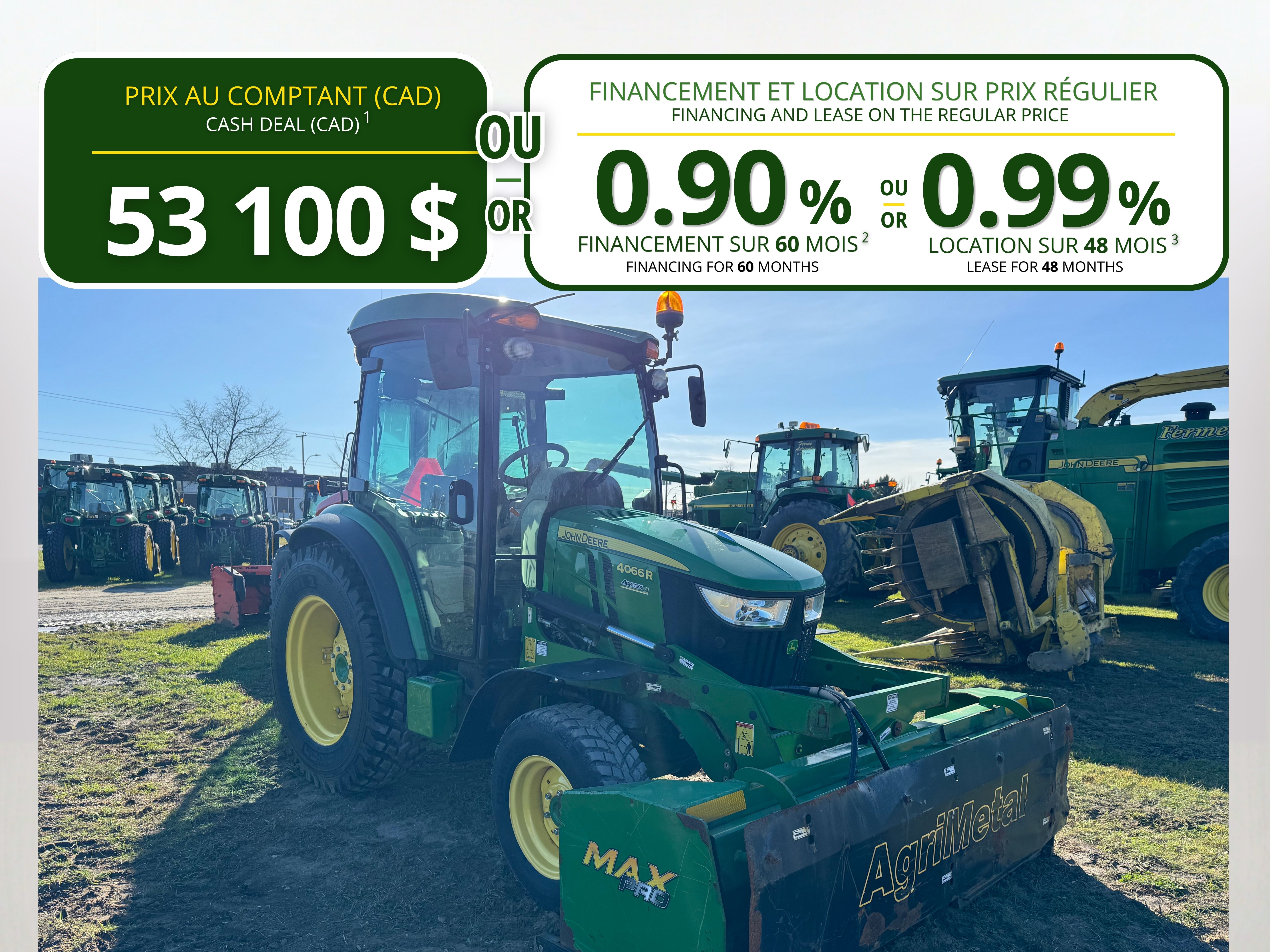 John Deere 4066R NOKIAN GRATTE AUTRE